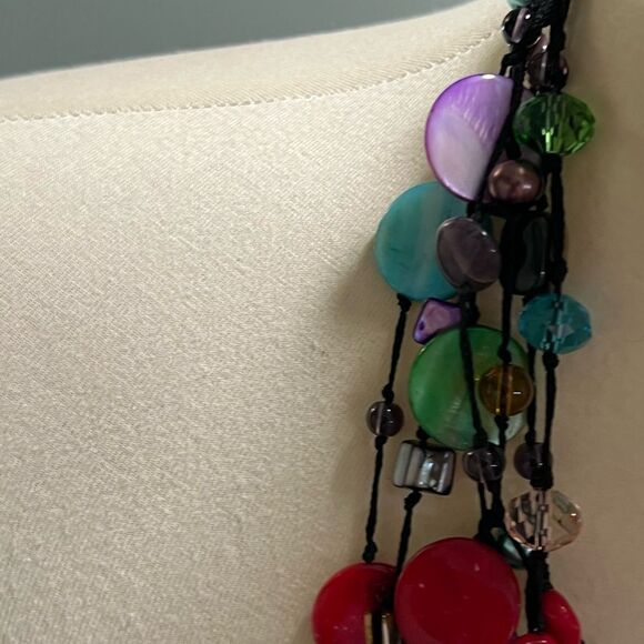 Premier Designs “Spectrum” Multicolor Beaded Necklace #PDNK2 - Picture 3 of 6